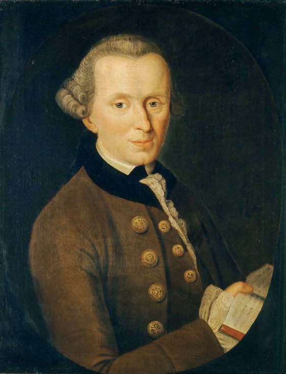 Immanuel Kant, oil portrait by Johann Gottlieb Becker, 1768